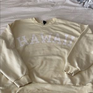 Yellow Hawaii Crewneck Sweatshirt - L